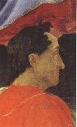 Sandro Botticelli Mago wearing a red mantle USA oil painting artist